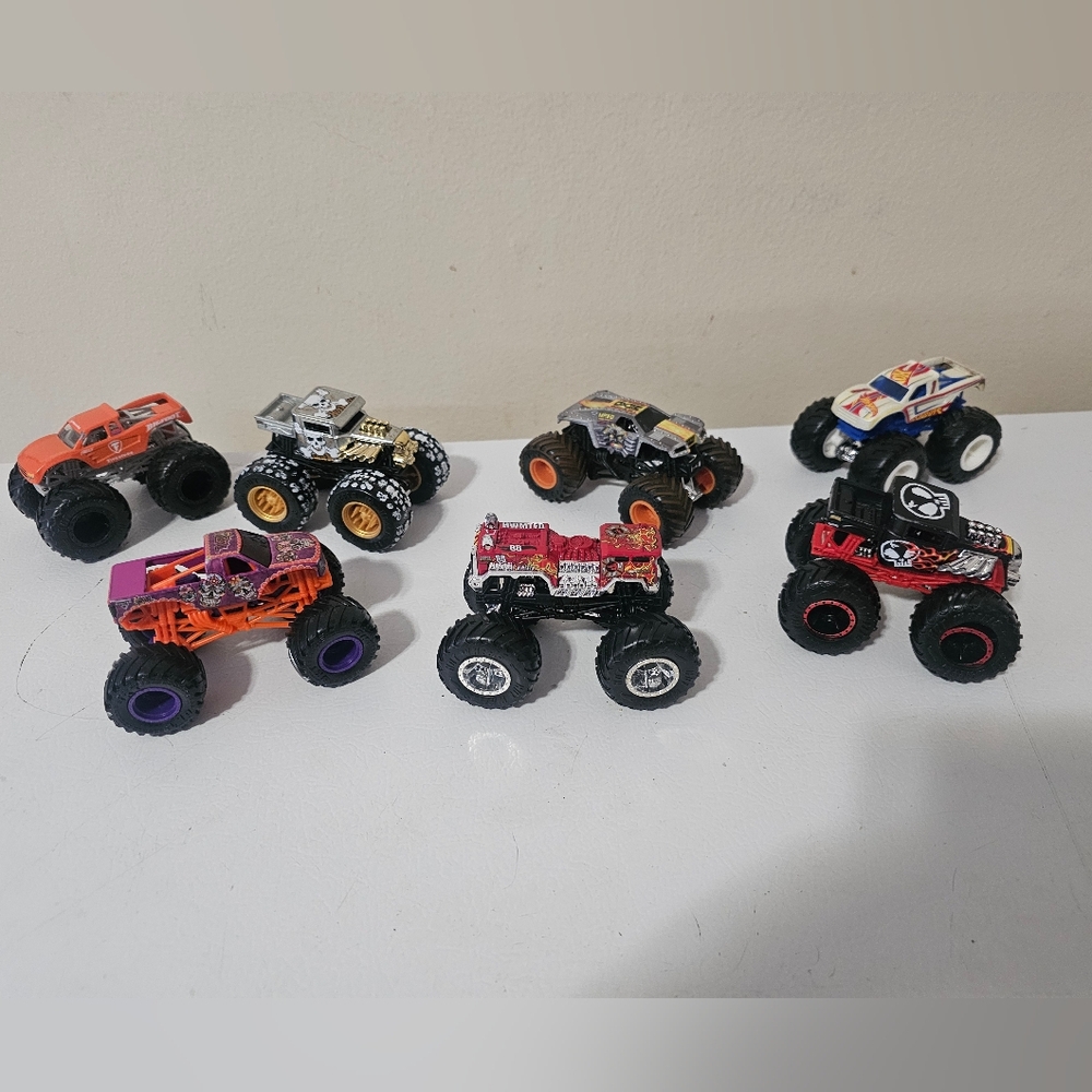 Hot Wheels Monster Truck Toy Set Of 7